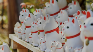 Gotokuji, Temple, Setagaya, Chat, Café, Nourriture, Douceur, Maneki Neko,